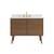 Arka VF41042WB-BS Bathroom Vanity in Walnut Brown/Gold