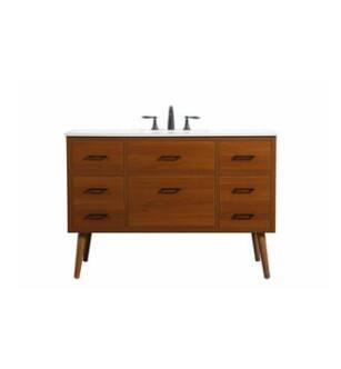 ARKA-E VF41048MTK Bathroom Vanity in Teak/Black