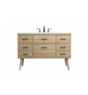 ARKA-E VF41048MW Bathroom Vanity in Mango Wood/Black