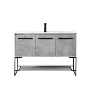 ARKA-E VF42048CG Bathroom Vanity in Concrete Grey/Black