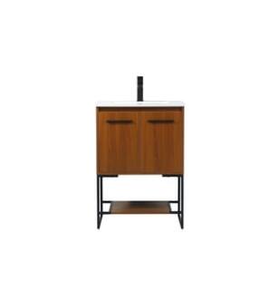 ARKA-E VF42524MTK Bathroom Vanity in Teak/Black