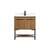 Arka VF42530WB-BS Bathroom Vanity in Walnut Brown/Black