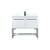 Arka VF42540MWH-BS Bathroom Vanity in White/Black