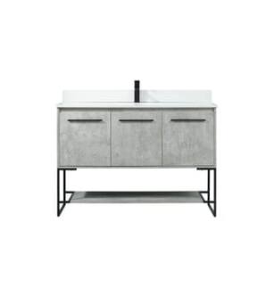 ARKA-E VF42548MCG-BS Bathroom Vanity in Concrete Grey/Black