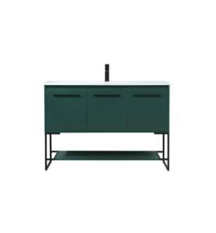 ARKA-E VF42548MGN Bathroom Vanity in Green/Black