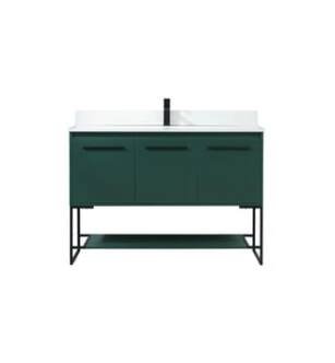 ARKA-E VF42548MGN-BS Bathroom Vanity in Green/Black