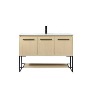 ARKA-E VF42548MMP Bathroom Vanity in Maple/Black