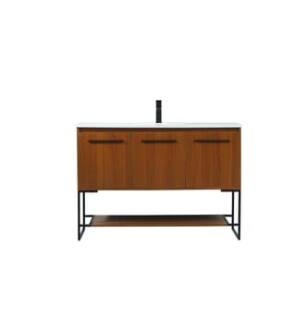 ARKA-E VF42548MTK Bathroom Vanity in Teak/Black