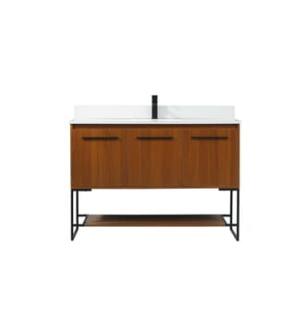ARKA-E VF42548MTK-BS Bathroom Vanity in Teak/Black