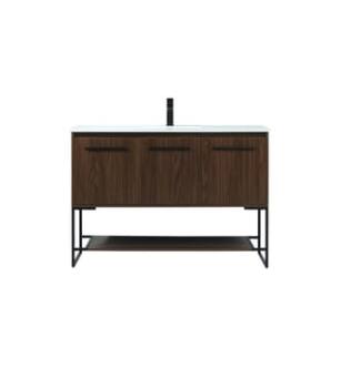 ARKA-E VF42548MWT Bathroom Vanity in Walnut/Black