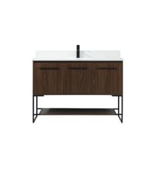 ARKA-E VF42548MWT-BS Bathroom Vanity in Walnut/Black