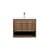 Arka VF43024WB Bathroom Vanity in Walnut Brown/Brushed Nickel