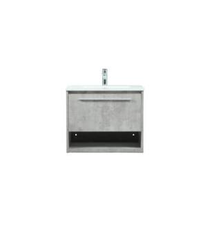 ARKA-E VF43524MCG Bathroom Vanity in Concrete Grey/Silver