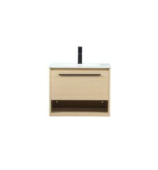 ARKA-E VF43524MMP Bathroom Vanity in Maple/Black
