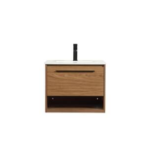 ARKA-E VF43524WB Bathroom Vanity in Walnut Brown/Black