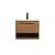 Arka VF43524WB Bathroom Vanity in Walnut Brown/Black