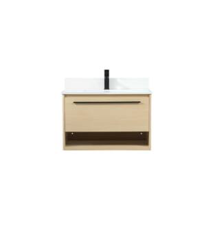 ARKA-E VF43530MMP-BS Bathroom Vanity in Maple/Black