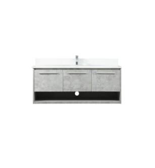 ARKA-E VF43548MCG-BS Bathroom Vanity in Concrete Grey/Silver