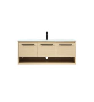 ARKA-E VF43548MMP Bathroom Vanity in Maple/Black