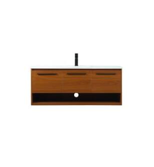 ARKA-E VF43548MTK Bathroom Vanity in Teak/Black