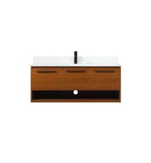 ARKA-E VF43548MTK-BS Bathroom Vanity in Teak/Black