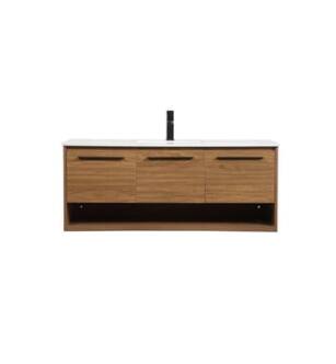ARKA-E VF43548WB Bathroom Vanity in Walnut Brown/Black