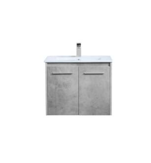 ARKA-E VF44024CG Bathroom Vanity in Concrete Grey/Brushed Nickel