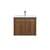 Arka VF44024WB Bathroom Vanity in Walnut Brown/Brushed Nickel