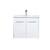 Arka VF44024WH Bathroom Vanity in White/Brushed Nickel