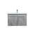 Arka VF44030CG Bathroom Vanity in Concrete Grey/Brushed Nickel