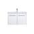 Arka VF44030WH Bathroom Vanity in White/Brushed Nickel