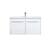 Arka VF44036WH Bathroom Vanity in White/Brushed Nickel