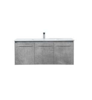 ARKA-E VF44048CG Bathroom Vanity in Concrete Grey/Brushed Nickel