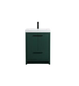ARKA-E VF46024MGN Bathroom Vanity in Green/Black