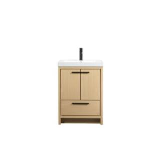 ARKA-E VF46024MMP Bathroom Vanity in Maple/Black