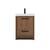 ARKA-E VF46024WB Bathroom Vanity in Walnut Brown/Black