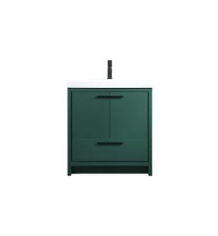 ARKA-E VF46030MGN Bathroom Vanity in Green/Black