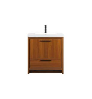 ARKA-E VF46030MTK Bathroom Vanity in Teak/Black