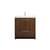 ARKA-E VF46030MWT Bathroom Vanity in Walnut/Silver