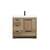 Arka VF46036NT Bathroom Vanity in Natural Oak/Black