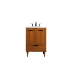 ARKA-E VF47024MTK Bathroom Vanity in Teak/Black