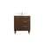 Arka VF47030MWT-BS Bathroom Vanity in Walnut/Silver