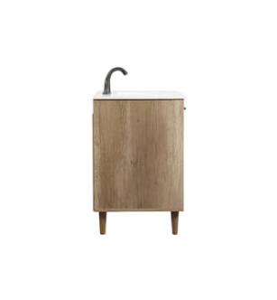 ARKA-E VF47036NT Bathroom Vanity in Natural Oak/Black