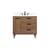 Arka VF47036WB-BS Bathroom Vanity in Walnut Brown/Black