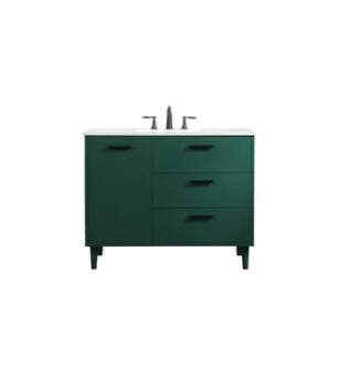 ARKA-E VF47042MGN Bathroom Vanity in Green/Black