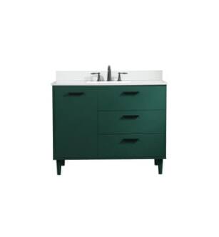 ARKA-E VF47042MGN-BS Bathroom Vanity in Green/Black