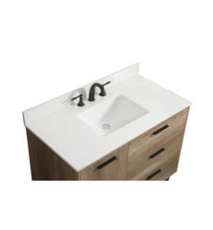 ARKA-E VF47042NT-BS Bathroom Vanity in Natural Oak/Black