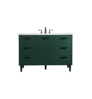 ARKA-E VF47048MGN Bathroom Vanity in Green/Black