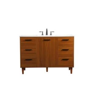 ARKA-E VF47048MTK Bathroom Vanity in Teak/Black