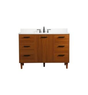 ARKA-E VF47048MTK-BS Bathroom Vanity in Teak/Black